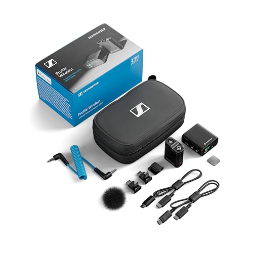 Image of Sennheiser Pro Audio Profile Wireless 1-Channel All-in-One 2.4 GHz Clip-On & Handheld Microphone System | Includes Receiver, Clip-On Microphone Transmitter, Mounting Accessories, and Carrying Pouch