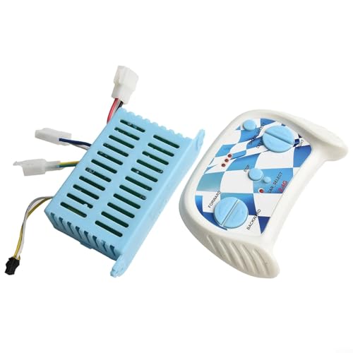 Sistema de control remoto 2.4G con receptor controlador de vehículo eléctrico de 12 V compatible con múltiples modelos para coche infantil (juego completo de 2 pines)