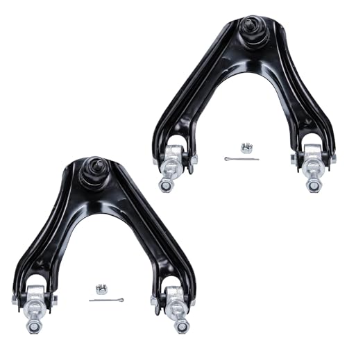 Image of Detroit Axle - 12pc Front End Kit for 1994-1997 Honda Accord Odyssey 1996-1999 Acura CL Isuzu Oasis, 2 Upper Control Arms w /Ball Joints 4 Tie Rods 2 Sway Bars 2 Lower Ball Joints 2 Boots Replacement