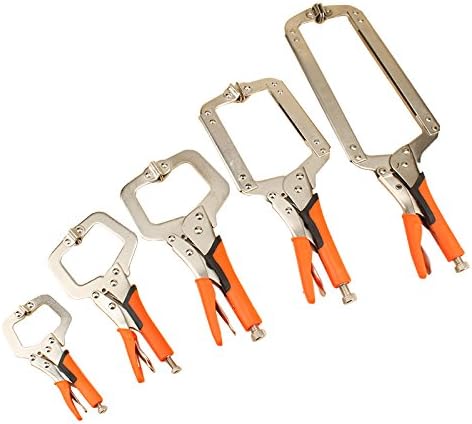 Woodworking Pliers,KISENG MYTEC MC-010106 C Type D-type Crimping Pliers Square Mouth Rubber Handle Woodworking Fast Pliers