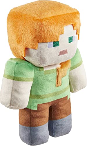 Minecraft Basic Plush Character Soft Dolls, Video Game-Inspired Collectible Toy Gifts for Kids & Fans Ages 3 Years Old & Up​ ​, HLN12