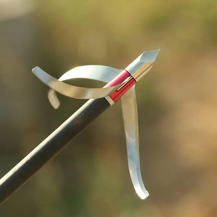 10pcs Stainless Steel Archery Arrow Points with 6.2mm Thread for Outdoor Use, Compatible with Aluminum Inserts