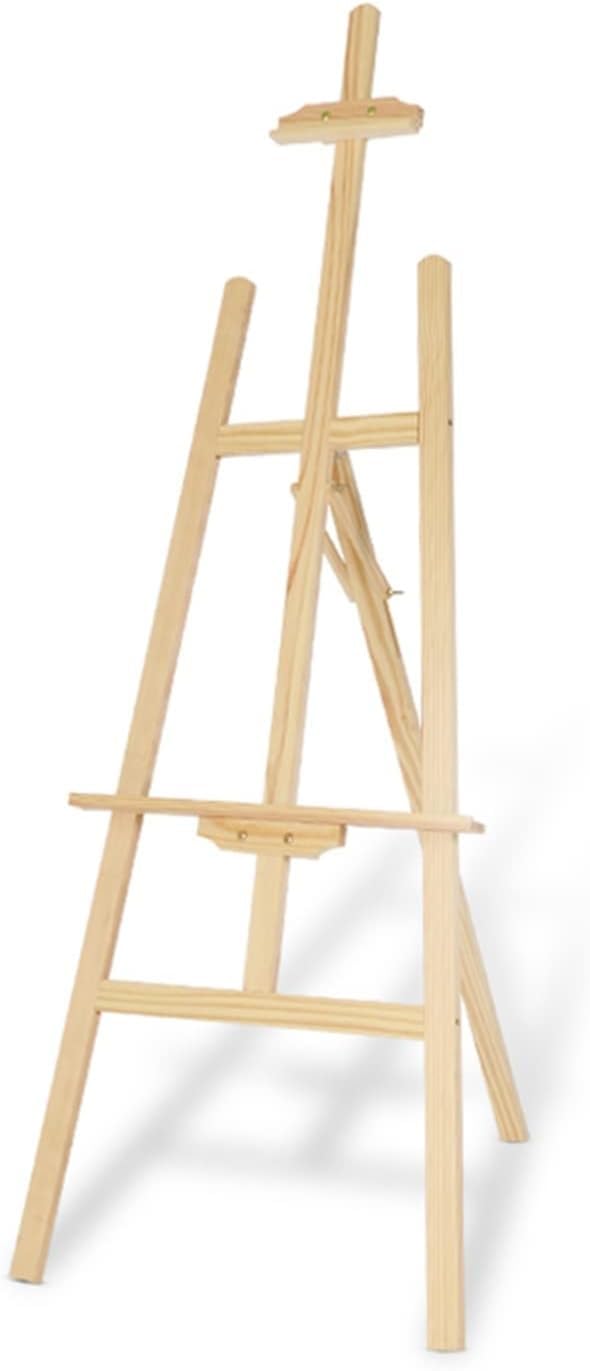 Cavalletto per artisti, cavalletto in Legno con Struttura a A, Pieghevole, Portatile, per Pittura, Disegno e Esposizione, Facile da Montare.