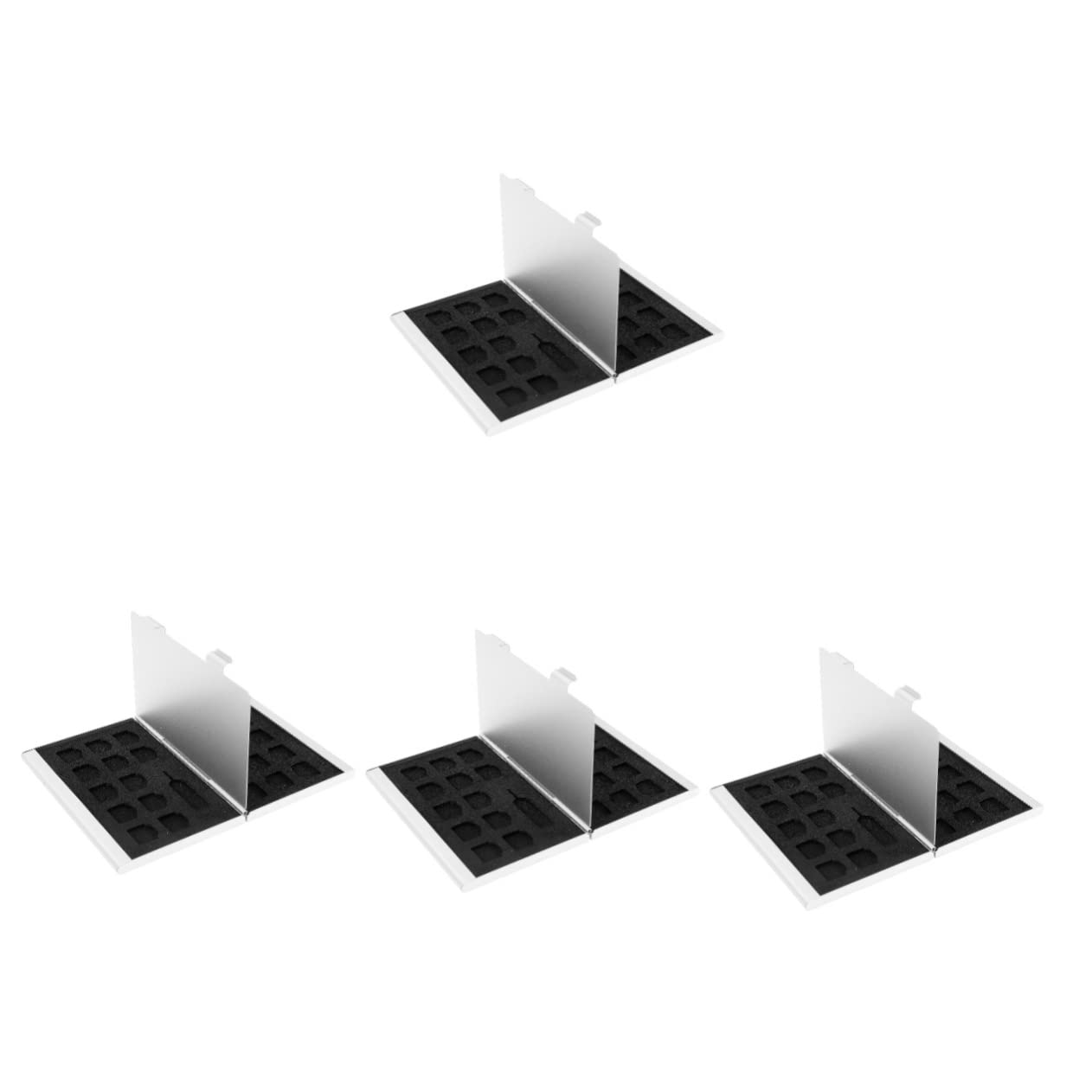 Boîte de rangement aluminium pour 4 cartes SIM et cartes mémoire