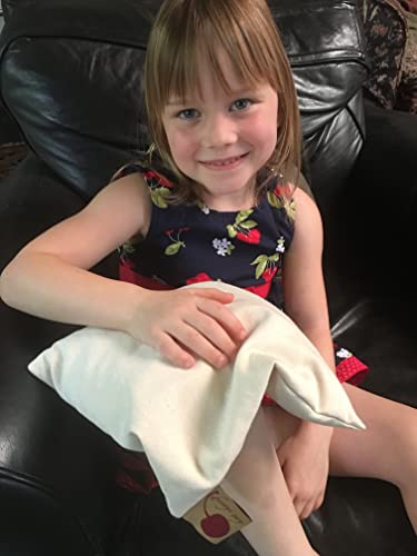 Hot Cherry Almofada Quadrada de Pedra de Caroço de Cereja Natural, Compressa Quente/Fria para Micro-