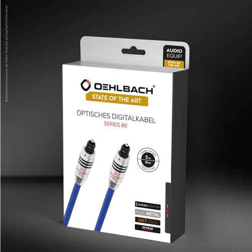 Cable de fibra óptica OEHLBACH 1382 digital de audio con cubierta protectora color azul 3