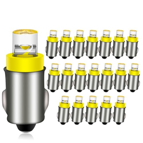 Ruiandsion 12V Yellow LED Micro Indicator for Industrial Control and Warning Lamps - 20 Pack