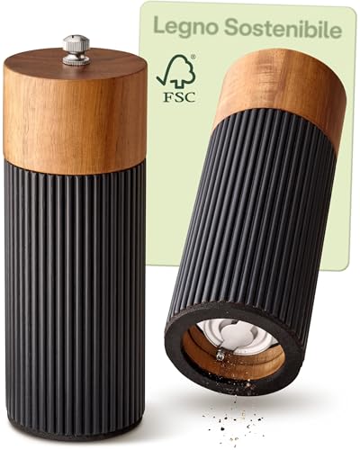 Praknu Macina Pepe e Sale in Legno di Acacia