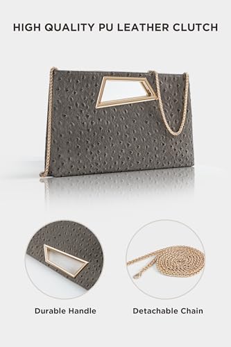 Image of Coucoland Clutch Purse for Women - Evening Bags PU Leather Glitter Fashion Purse Handbag for Wedding Party Daily | PU Leather