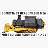 Killdozer Sticker 2 Pcs/Set Tread On Them Those Bulldozer Tractor Excavator Digger Killdozer Sticker Vinyl Decal Machine Destroy Industry Equipment Farmer Sticker Construction Killdozer Don't Tread On Me