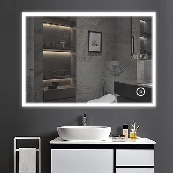 wall Mirror - Decorative Interior Decor Mirror for Bathroom, Make...