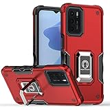 Compatible with Oppo Reno 6 5G, Armor Bumper Case for Oppo Reno 6 5G with Built-in Kickstand Shockproof Hybrid Heavy Duty Cover Tough Case for Oppo Reno 6 5G