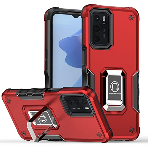 Compatible with Oppo Reno 6 5G, Armor Bumper Case for Oppo Reno 6 5G with Built-in Kickstand Shockproof Hybrid Heavy Duty Cover Tough Case for Oppo Reno 6 5G