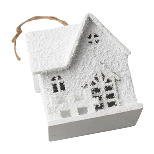 Enfeite de casa para árvore de Natal, Enfeite de casa pequena para Natal | Pingente de casinha de Na