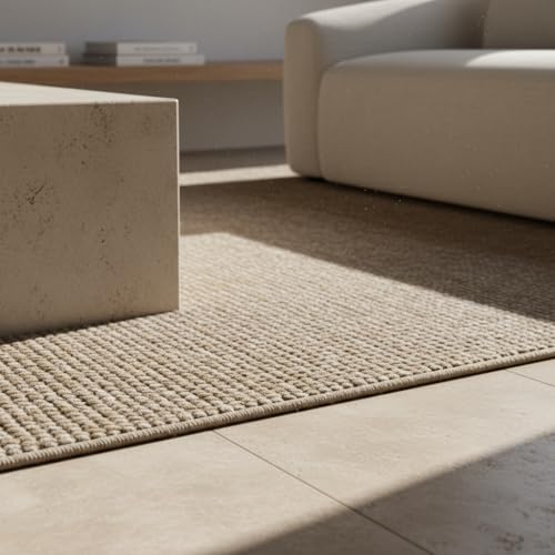 KADIMA DESIGN Moderner Teppich Einfarbig Edel Pflegeleicht Vielseitig Waschbar Strapazierfähig Hochwertig Beige 160x230 cm Schlafzimmer Esszimmer Schadstoffgeprüft | CIMA