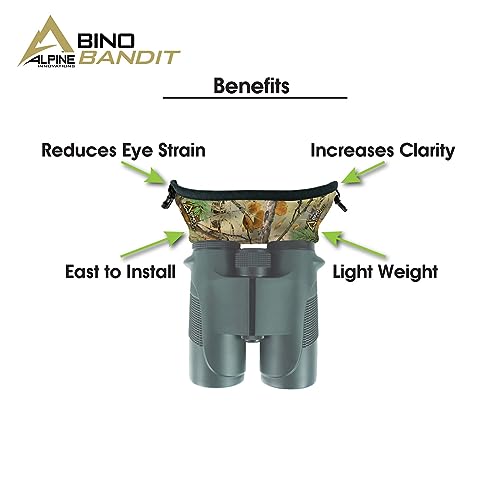 Image of Slicker Bino Bandit - Blocks Glare, Improves Visual Acuity and Reduces Eye Fatigue. FITS All Binoculars. (Stealth Bronze)