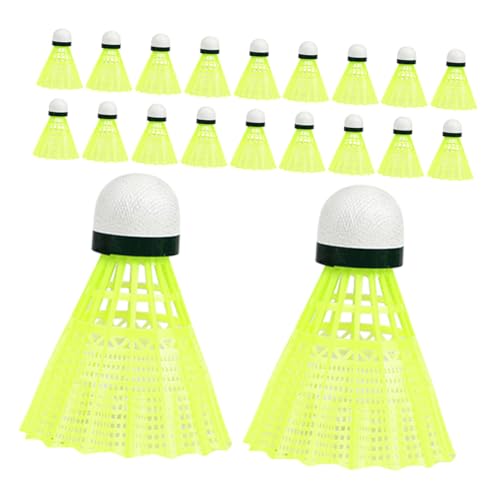 KICHOUSE 24pcs Plastic Badminton Shuttlecocks Outdoor Training Set for Boys and Girls Students High Speed Badminton Balls for Fitness