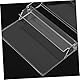 Toyvian 3St Band kassette kassettenkoffer Kassettenbox Kassettenschachtel Vintage Aufbewahrung Küvette aus Glas Rekorderhalter pp Transparent FüR Sammler Und DIY-Projekte FüR Zuhause