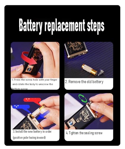 Encendedor de llama abierta con butano y diseño silencioso miniatura 6
