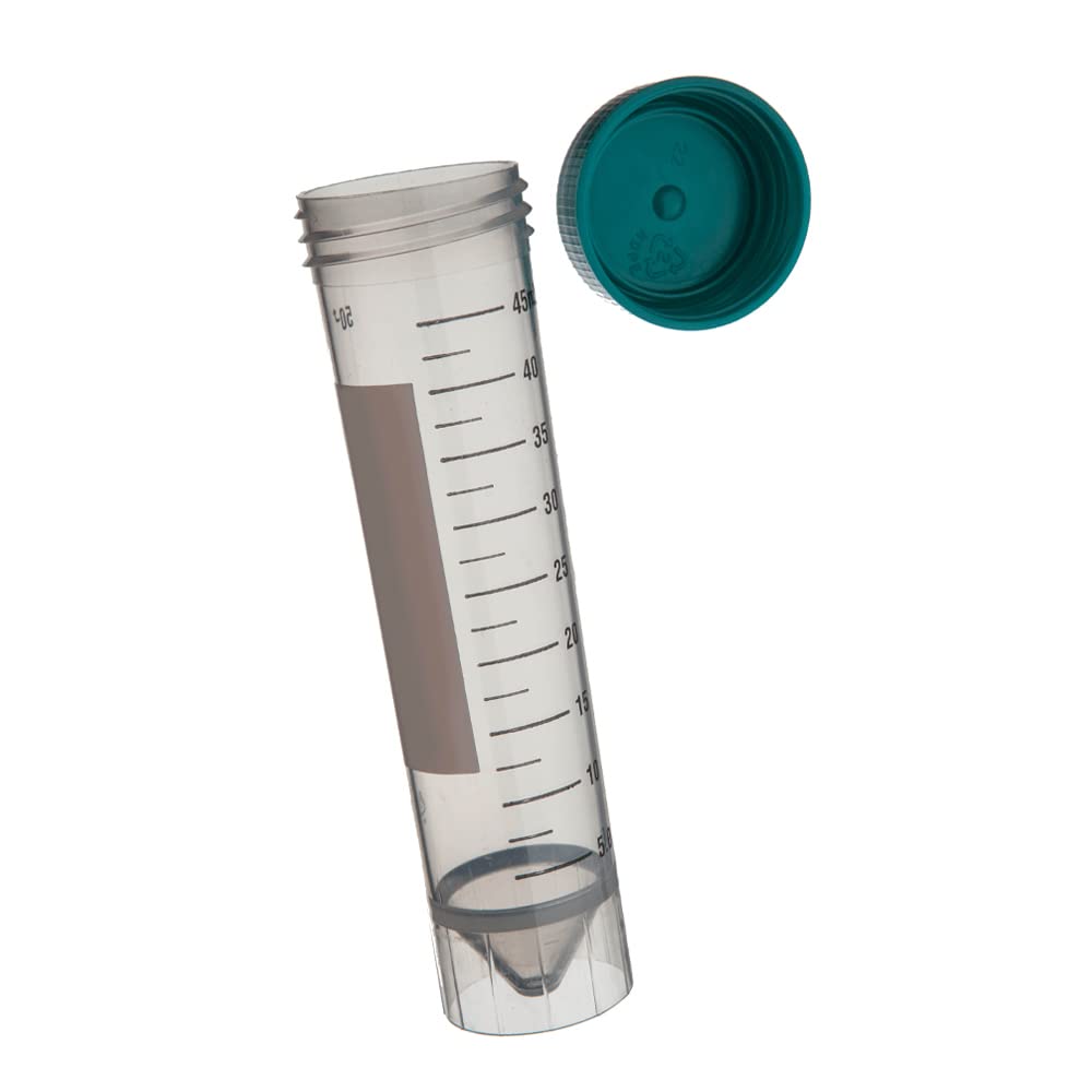 Labcon 3095-345-008 Freestanding Centrifuge Tube with Flat Cap, Sterile, 50 mL (Pack of 500)