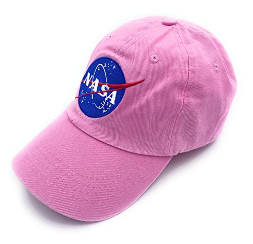 Aeisage Pink Hat For Women Nasa Baseball Cap Distressed Cotton Caps Girls Vintage Cap Dad Hat Washed Low Profile #TOP1