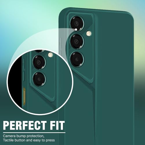 Image of WOW IMAGINE Slim Back Cover for Samsung Galaxy A16 5G | Blade Series Ultra Thin Case with Lightweight Design | Camera Protection | Soft Matte Silicone Flexible Mobile Case - Green