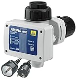NEUHEIT! PRESFLO-2® - intelligente PUMPENSTEUERUNG DRUCKSCHALTER f- PUMPE HAUSWASSERWERK Automatic Pump Controller mit TROCKENLAUFSCHUTZ LECKÜBERWACHUNG und NOTABSCHALTUNG f. KREISELPUMPE od. TAUCHPUMPE BRUNNENPUMPE JETPUMPE TAUCHDRUCKPUMPE TIEFBRUNNENPUMPE HAUSWASSERAUTOMAT verkabelt, mit Rückschlagventil