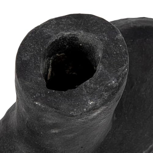 Modern Abstract Decorative Paper Mache Vase, Black (Each Will Vary) by Bloomingville - Image 6