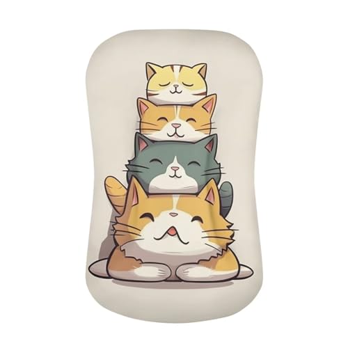 Tongluoye Cute Cat Baby Lounger Cover Soft Newborn Lounger Cover for Boys & Girls Co-Sleeper for Baby in Bed 0-12 Months Baby Padded Loungers Cover Removable Slipcover for Toddler Grey