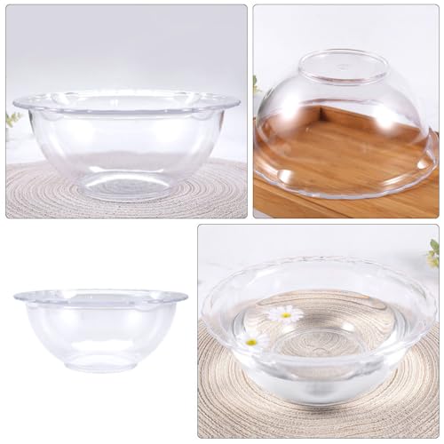 Beaupretty Transparentes Waschbecken 9X9X4 Zoll Reinigungsbecken Für Kosmetikpinsel Gesichtswäsche Zuhause Salon Schlafsaal Praktisch Und Stilvoll