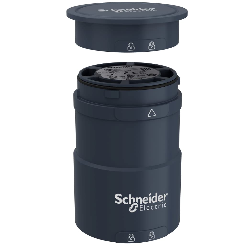 Schneider Electric - Harmony XVU - embase alim avec couvercle -60 - noir - 24VACDC 6 XVUC21B