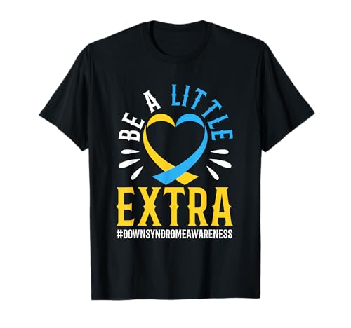 Conciencia del síndrome de Down Little Extra Love Support Camiseta