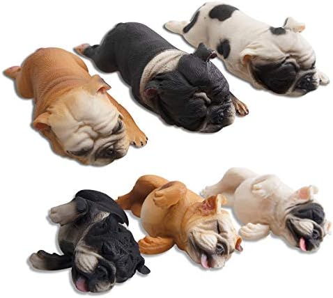 通販激安 X Hv Toymany 犬フィギュア 目玉 新品 誕生日ギフト 6pcs入 リアルな動物模型 動物フィギュアセット フレンチブルドッグ 六歳以上 その他 Hanoverareafoodshelf Org