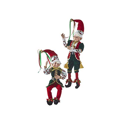 RAZ Imports 2021 Weihnachtselfen-Figur, 40,6 cm, 2 Stück, 16 Zoll (4102260-2) Cover