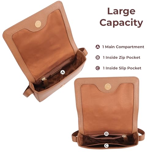 Genuine Leather Crossbody Shoulder Bag for Women with an Adjustable Strap3