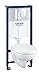 Produktbild Grohe SOLIDO Ceramic Perfect, WC - SOLIDO 4-in-1 mit Keramik WC, 6-9 L 1,13 m, Chrom, 39192000