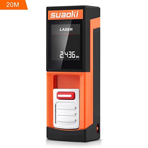 Suaoki D5 - 20m Mini Telémetro Láser Digital Distanciómetro Medidor Láser de Distancia (Ultra pequeño, 4 unidades medición, alta precisión)