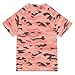 Wudan Orange Camouflage Style Kids Bathing Suit UV Protection Girls Rashguard Swimwears T Shirts for Teen Boys 4T