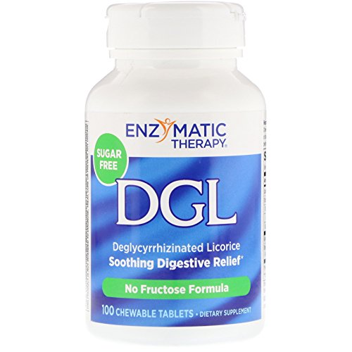 Nature's Way Dgl 3:1 (deglycyrrhizinated Licorice) Digestive Relief, 100 Sugar-Free Chewables, 100 Count