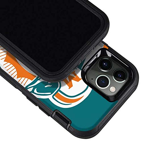 Skinit Decal Phone Skin Compatible with OtterBox Defender Case for iPhone 12 Pro Max - Officially Licensed NFL Miami Dolphins Retro Logo Design