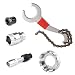 KAILEE 5pcs Herramienta de Extracción de Cassette de Bicicleta, Extractor Bielas Bicicleta Herramientas de Reparacion de Bicicleta con Extractor Eje Pedalier y Remover de Rueda Libre para Bicicletas