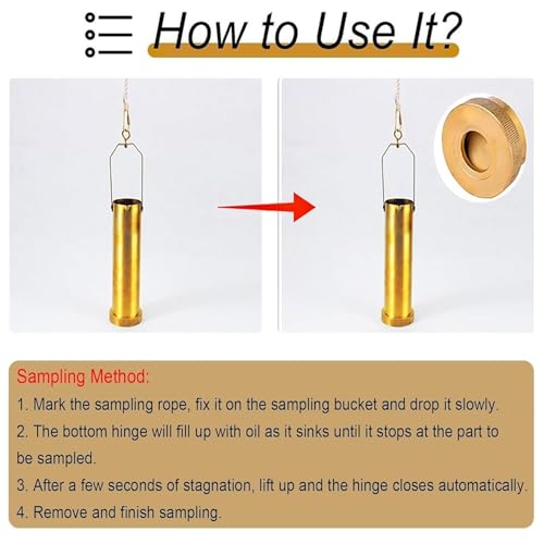 Kit d'échantillonnage d'huile système d'échantillonnage d'eau 10m - 5