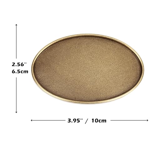 Image of Western Cowboy Vintage Rodeo DIY Blank Belt Buckle for Men | Durable zinc alloy, fits 1.5in leather belts, versatile western belt buckle, for rodeo, casual and formal outfits