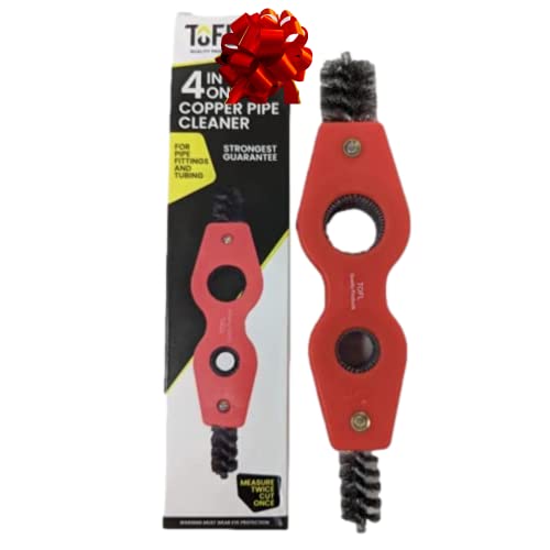 Tofl 4-In-1 Copper Pipe Cleaner | For Pipe Fittings And Tubing | Preps Pipes For Soldering #TOP18