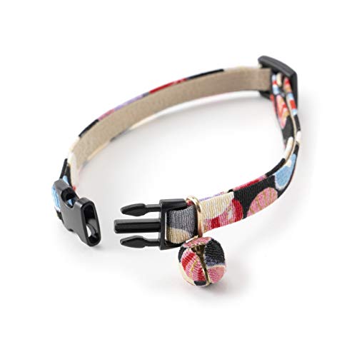 Necoichi Origami Baloon Bell Cat Collar (Black)