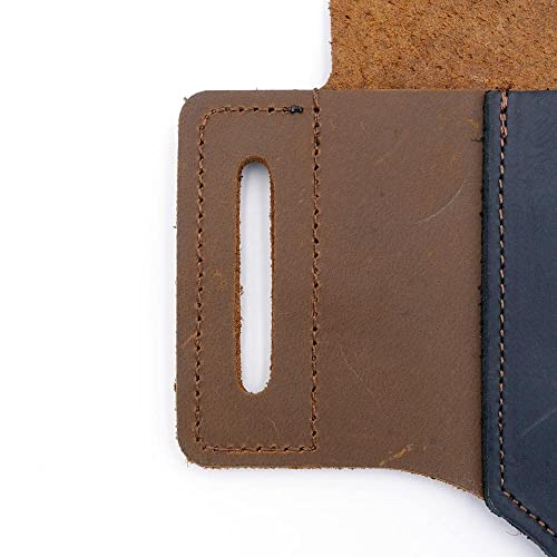 Holster für Multitools | Mehrzweck Lederscheide für Messer, Taschenlampe, Multitool und mehr | Messertasche Leder mit 3 verschiedenen Taschen für den Gürtel | praktisches Multitool Holster