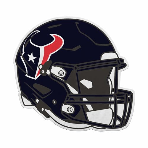 Rico Industries NFL Football Houston Texans Helmet Shape Cut Pennant - Home and Living Room Décor - Soft Felt EZ to Hang