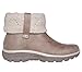 Skechers Women's EASY GOING - COZY WEATHER 2 - Hands Free Slip-Ins fold-over boot, Taupe, 8 M