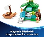 LEGO Disney Amusement sur l'île de Moana - Jouet de construction ensemble de jeu pour enfants, filles et garçons, 5+ - avec 2 micro-poupées Disney et figurine animale Pua - Idée de cadeau pour les anniversaires - 43260
