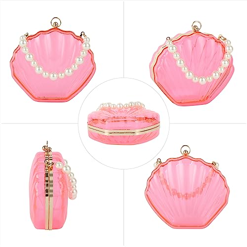 Women Mini Seashell Evening Clutch Top-Handle Bag Cross-body Bag3